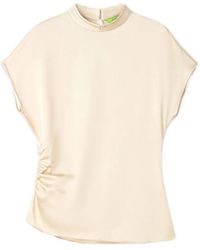 Shanghai Tang - Ruched-Detail Blouse - Lyst