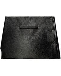 Courreges - Oblique Vinyl Mini-Rok - Lyst