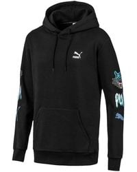 PUMA - Drawstring Hoodie - Lyst