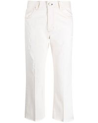 ..,merci - Distressed-effect Cropped Trousers - Lyst