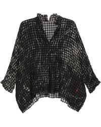 Daniela Gregis - Check-Pattern Blouse - Lyst