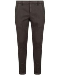 Dondup - Logo-Plaque Slim-Fit Trousers - Lyst