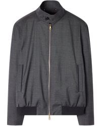 Paul Smith - Check-Pattern Bomber Jacket - Lyst