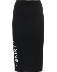 Off-White c/o Virgil Abloh - High-Waisted Pencil Skirt - Lyst
