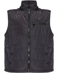 Versace Jeans Couture - Chaleco acolchado con cremallera - Lyst