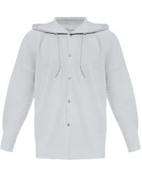 Homme Plissé Issey Miyake - Hooded Pleated Jacket - Lyst