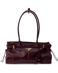 Prada - Bolso De Mano Bonnie Mediano De Piel - Lyst