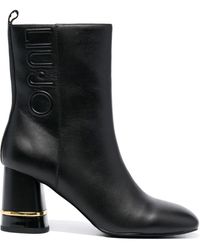 Liu Jo - 80mm Leather Ankle-boots - Lyst