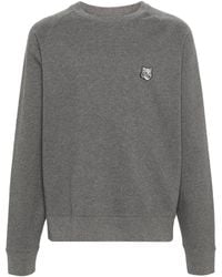 Maison Kitsuné - Fox-Patch Cotton Sweatshirt - Lyst