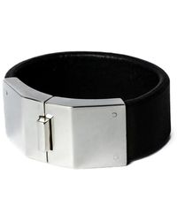 Parts Of 4 - Box Lock Leather Bracelet - Lyst