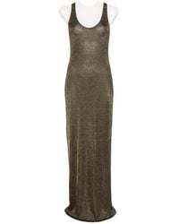 Arcina Ori - Indi Dress Khaki Metallic - Lyst