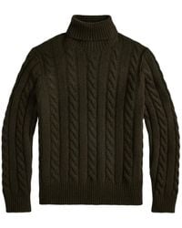 Polo Ralph Lauren - Cable-Knit Turtleneck Sweater - Lyst