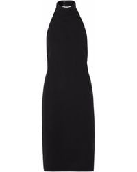 Burberry - Funnel-neck Silk Bib Dress - Lyst