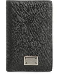 Dolce & Gabbana - Dauphine-Print Calfskin Bifold Card Holder - Lyst