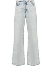 Haikure - Korea Frayed Straight-leg Jeans - Lyst