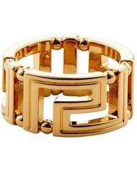 Versace - Greca Ring Mit Cut-Outs - Lyst