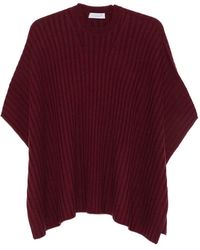 Gabriela Hearst - Baron Ribbed-Knit Poncho - Lyst