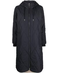Tommy Hilfiger - Diamond-quilted Hooded Coat - Lyst