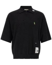 Maison Mihara Yasuhiro - Logo-Embroidered Polo Shirt - Lyst