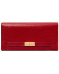 Tory Burch Mcgraw Slim Envelope Wallet 288 Continental in Black Lyst