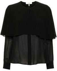 Chloé - Chloé Silk Georgette Blouse - Lyst