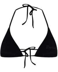 DSquared² - Top De Bikini Con Logo Bordado - Lyst