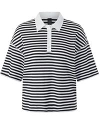 Marc Cain - Striped Polo Shirt - Lyst