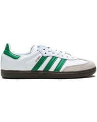 adidas - Weiße und grüne Samba -OG -Trainer - Lyst