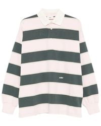 Autry - Stripe Long-Sleeve Polo Shirt - Lyst