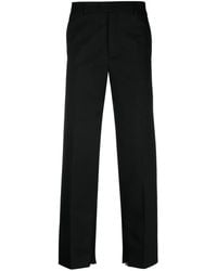 Off-White c/o Virgil Abloh - Logo-Embroidered Tailored Trousers - Lyst