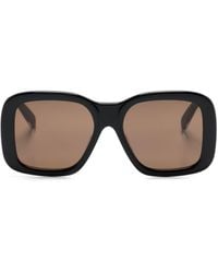 Stella McCartney - Logo-print Oversized Square-frame Sunglasses - Lyst