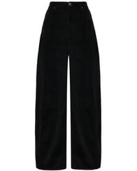 Pinko - Corduroy Wide-Leg Trousers - Lyst