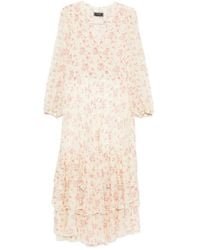 Styland - Floral-Print Ruffled Dress - Lyst