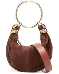 Chloé - Mini Bracelet Tote Bag Aus Wildleder - Lyst