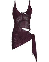 Amir Slama - X Tati Barbieri Cut-Out Knotted Beach Cover-Up - Lyst