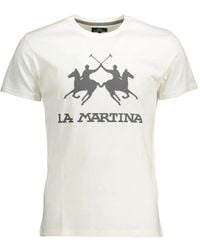 La Martina - Logo-Print T-Shirt - Lyst