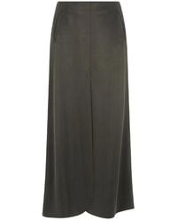Giorgio Armani - Pockets A-Line Midi Skirt - Lyst