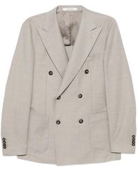 Tagliatore - Double-Breasted Peak-Lapels Jacket - Lyst