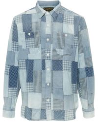RRL - Patchwork-design Cotton Shirt - Lyst