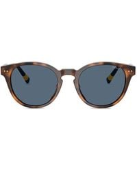 Polo Ralph Lauren - Tortoiseshell-Effect Round-Frame Sunglasses - Lyst