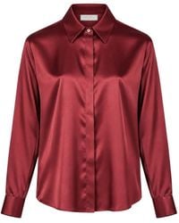 Antonelli - Chisone Satin-Finish Long-Sleeve Shirt - Lyst