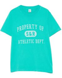 Sporty & Rich - T-Shirt Fergus À Logo Imprimé - Lyst