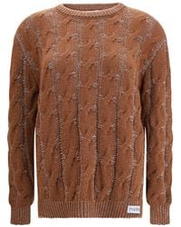 Marni - Long-Sleeved Cable-Knit Sweater - Lyst