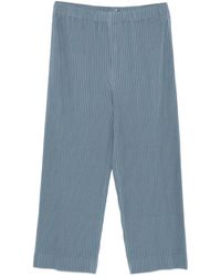 Homme Plissé Issey Miyake - Pleated Cropped Trousers - Lyst