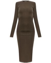 Fear Of God Essentials 3/4 Sleeve Dress in Natural | Lyst