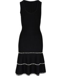Carolina Herrera - Faux-pearl Embellished Midi Dress - Lyst