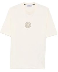 Stone Island - Logo-Print Cotton T-Shirt - Lyst