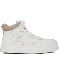 Chloé - Perforated-Detail Sneakers - Lyst