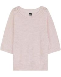 BOSS - Textured-Knit Scoop-Neck Jumper - Lyst