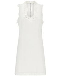 Ferragamo - Short Denim Dress - Lyst
